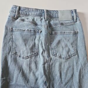 Express Light Blue Denim Maxi Skirt